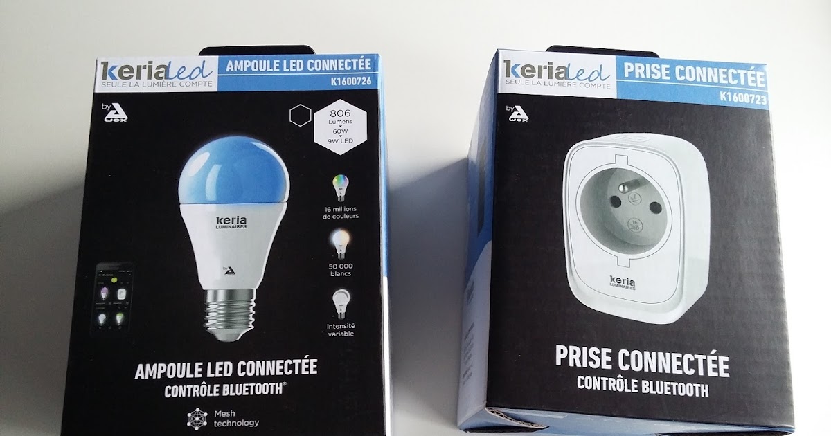 Bulles de Plume Ampoule et Prise connectée Keria LED by AWOX