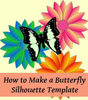 Tutorial to make a card template for a stencil butterfly
