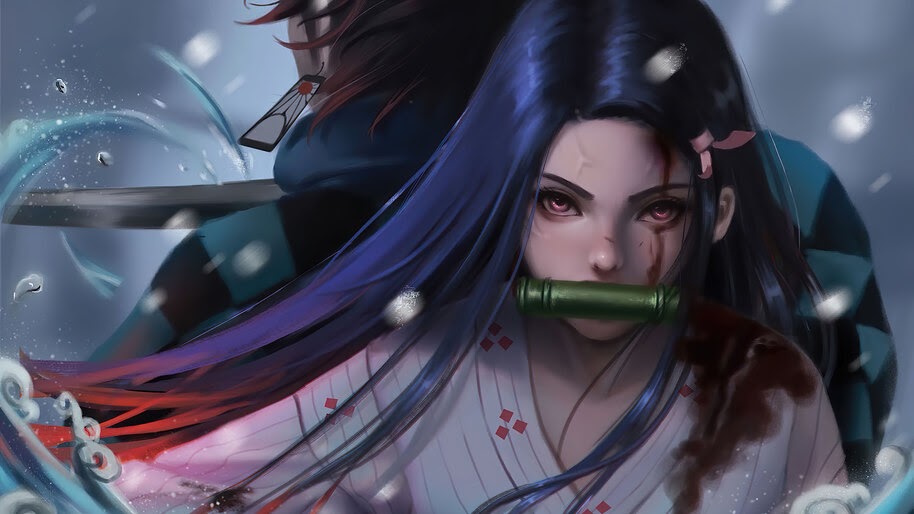 Nezuko, Kamado, Kimetsu no Yaiba, 4K, #3.1403