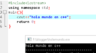 hola mundo en c++ y java