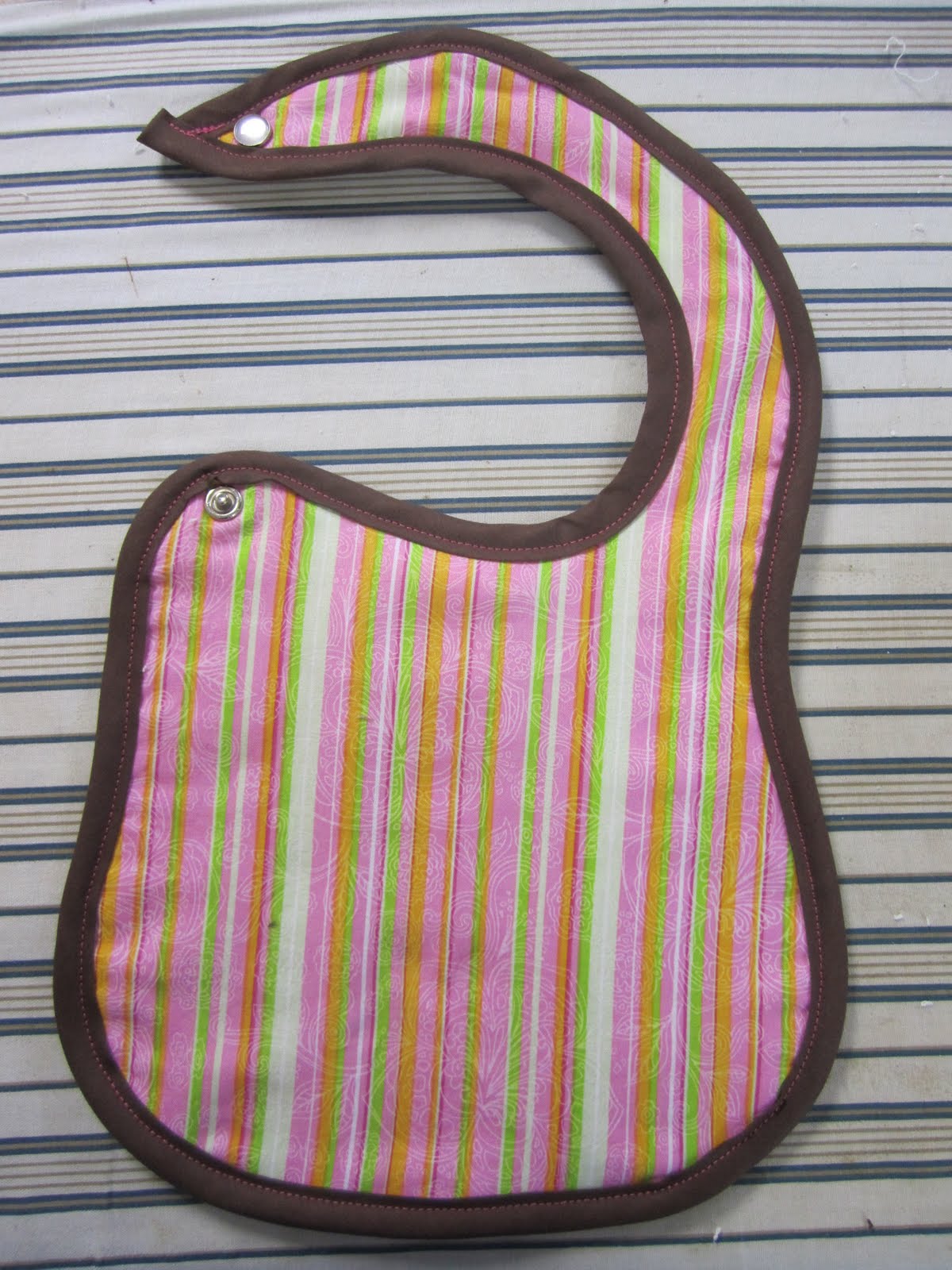 Craft with Confidence Wrap Around Bib (and snap) Tutorial