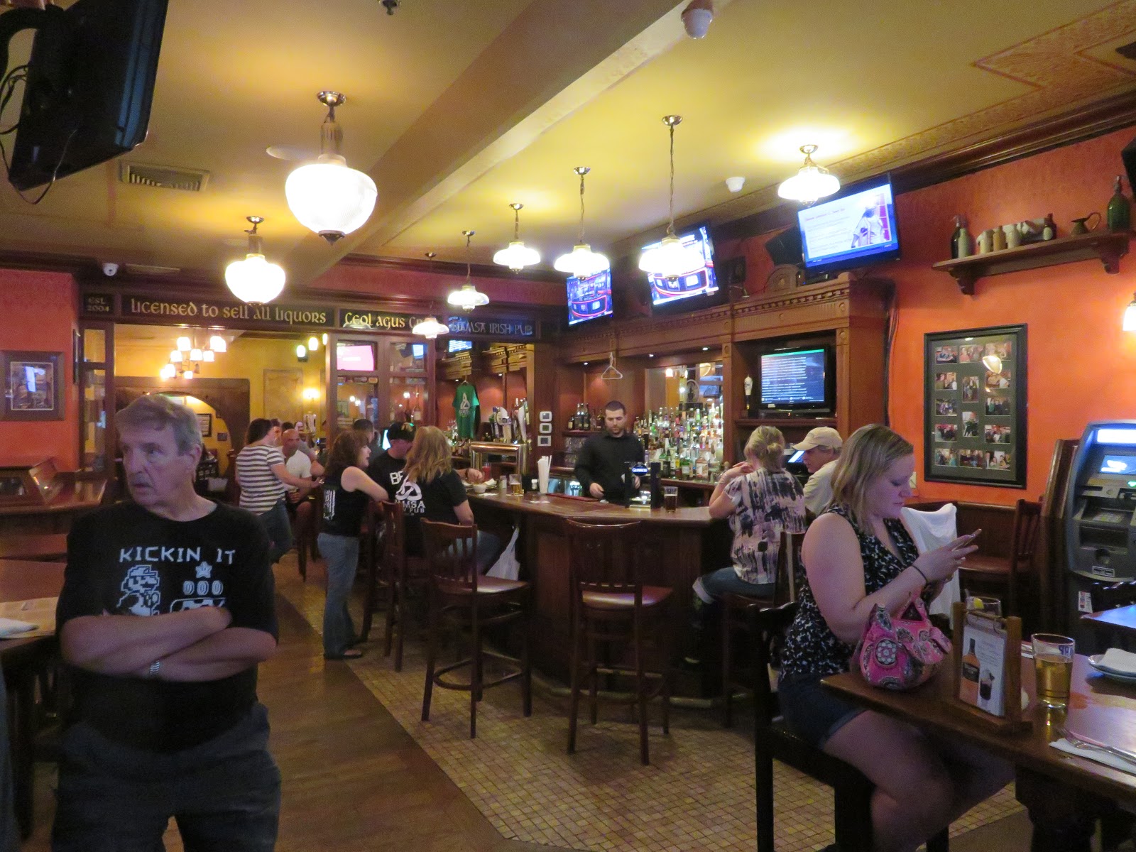 Big Daddy Dave Dinner in an Irish Pub Stroudsburg Pennsylvania