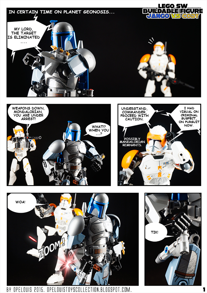 Opelouis's Toys Collection: LEGO Star Wars Buildable Figure 75107, Jango Fett. (with comic)