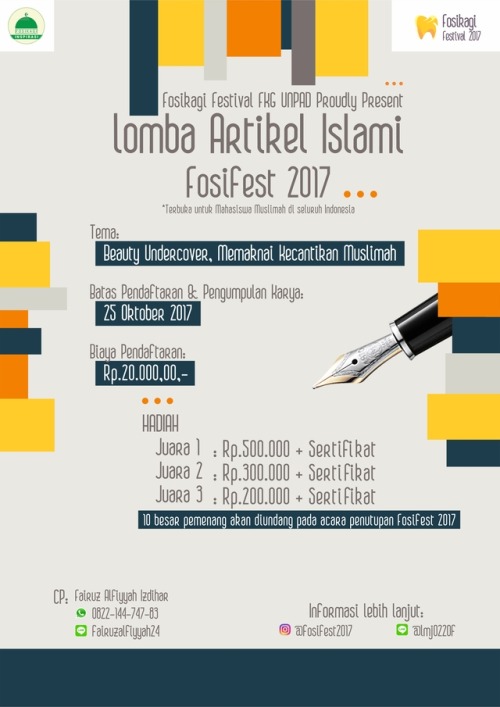 Lomba Menulis Artikel Islami Fosikagi Festival Info Lomba Menulis