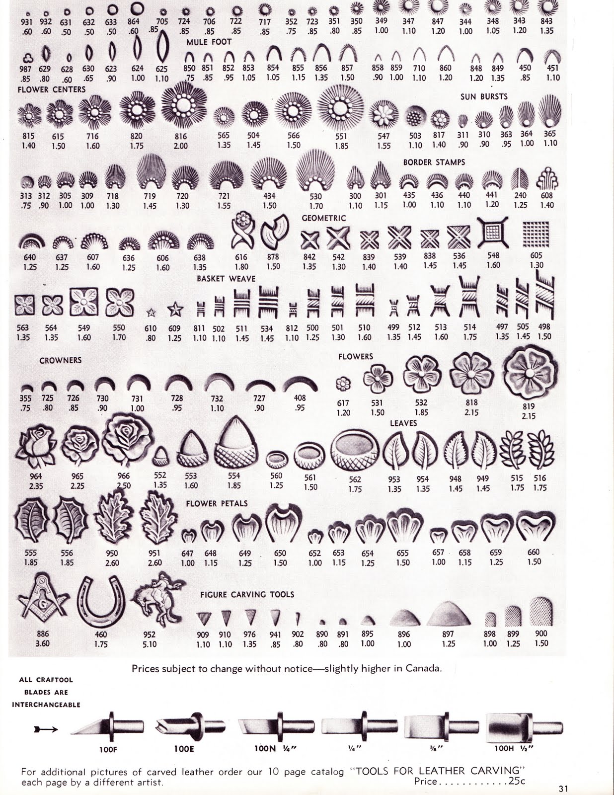 The Coffey Shop.... Craftool Co. Stamp Index ca. 1955