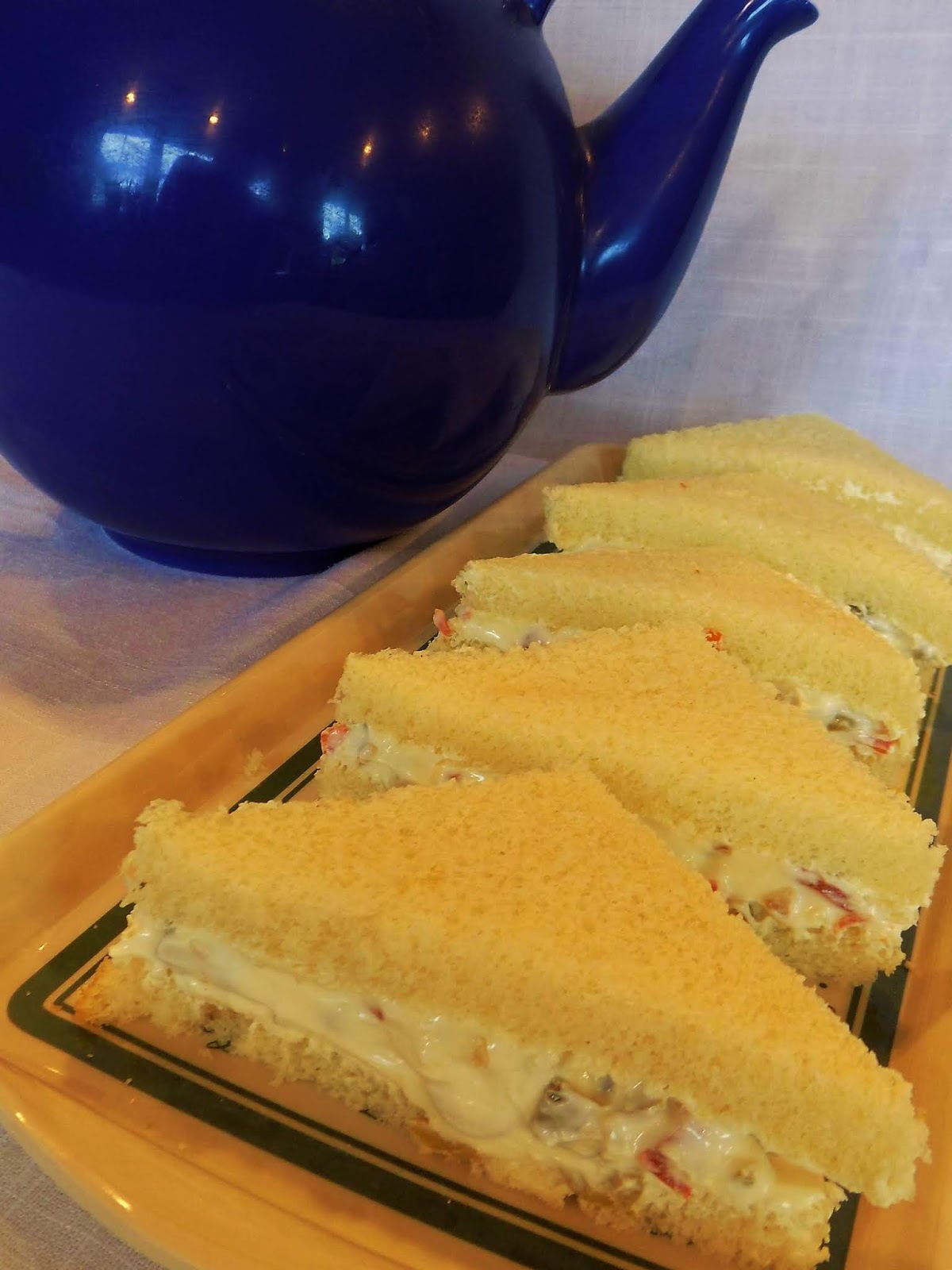 Olive and Cream Cheese Tea Sandwiches
