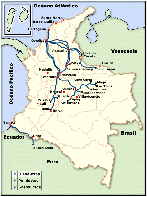 Река колумбия карта