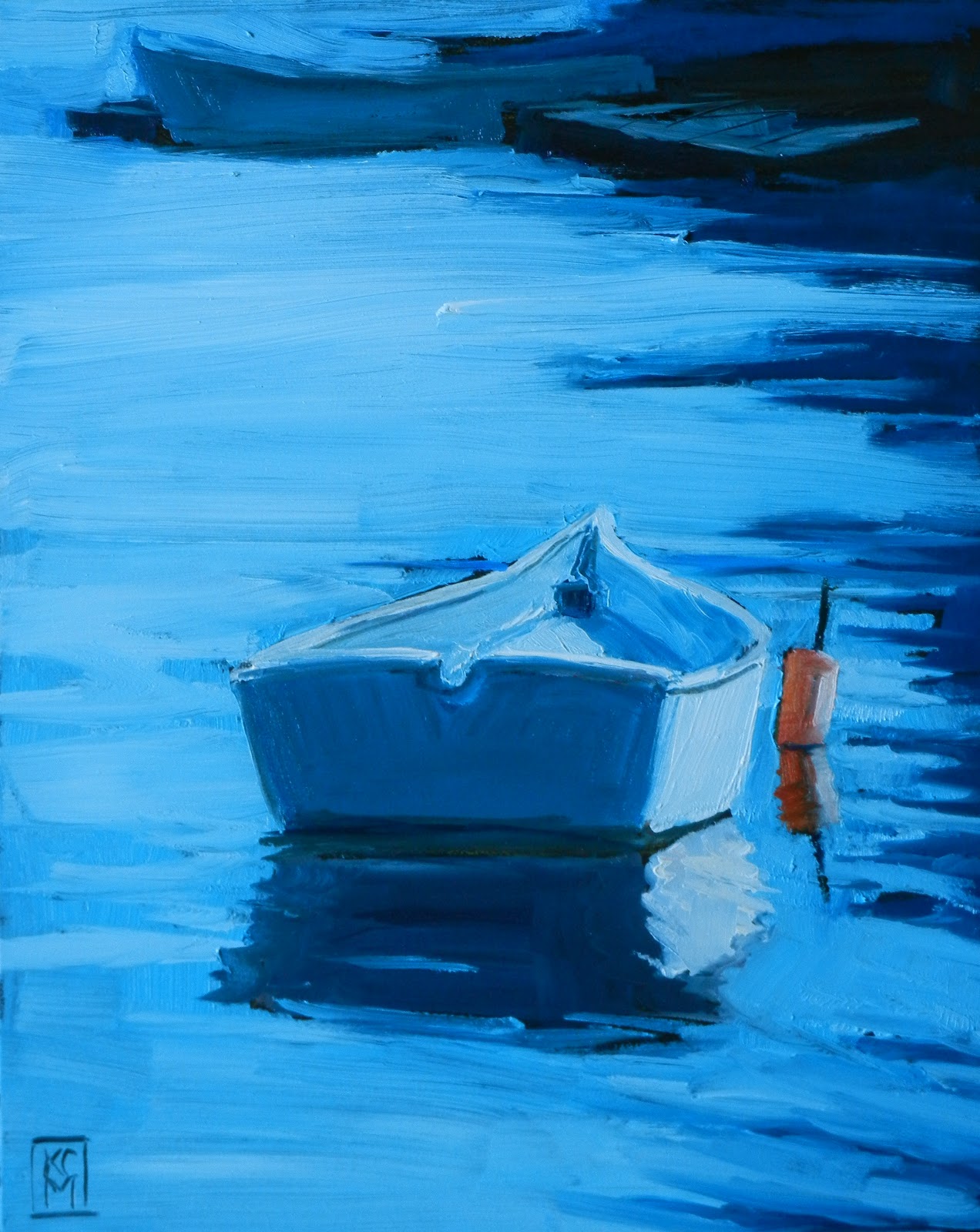kelley macdonald's paintings: rory, get your dory, 8x10