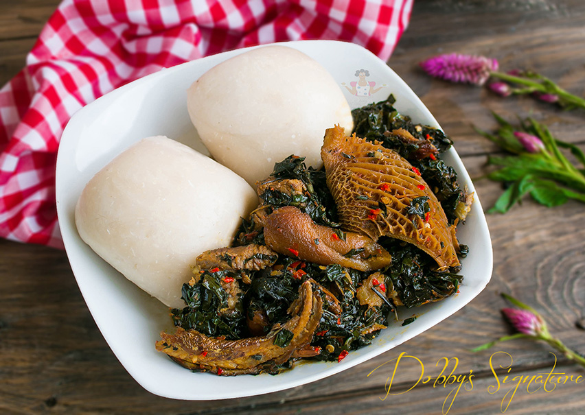 Efo Shoko a.k.a Efo riro (yoruba style vegetable soup using shokoyokoto