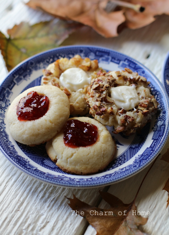 The Charm of Home Cream Cheese Thumbprint Cookies
