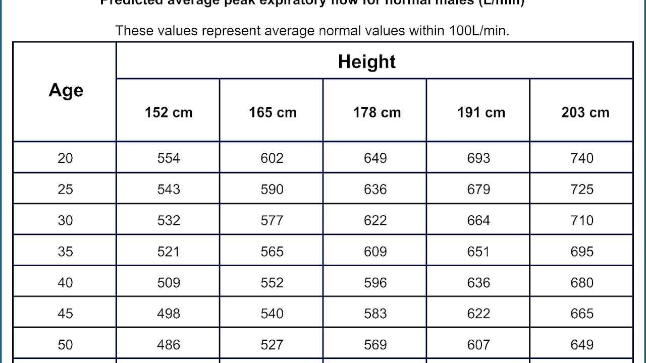 How To Interpret Peak Flow Meter Readings Peak Choices