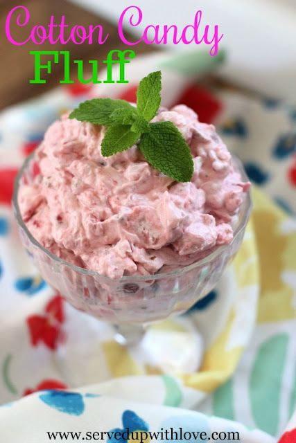 Cotton Candy Fluff recipe from Served Up With Love