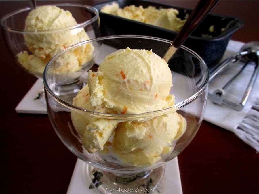 Helado de naranja