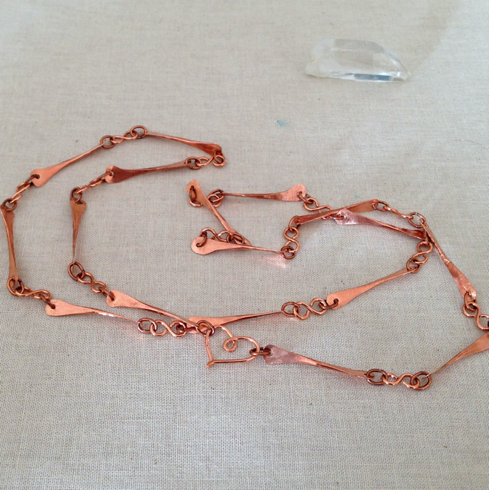 Hammered Wire Bone Links Jewelry Project: Lisa Yang's Jewelry Blog