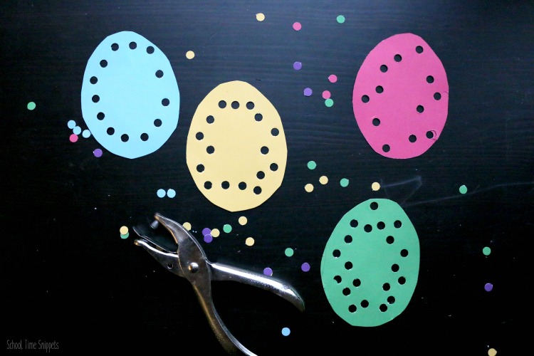 Easter Hole Punch Fine Motor Skill Activity