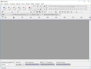 Audacity Registrare musica da PC