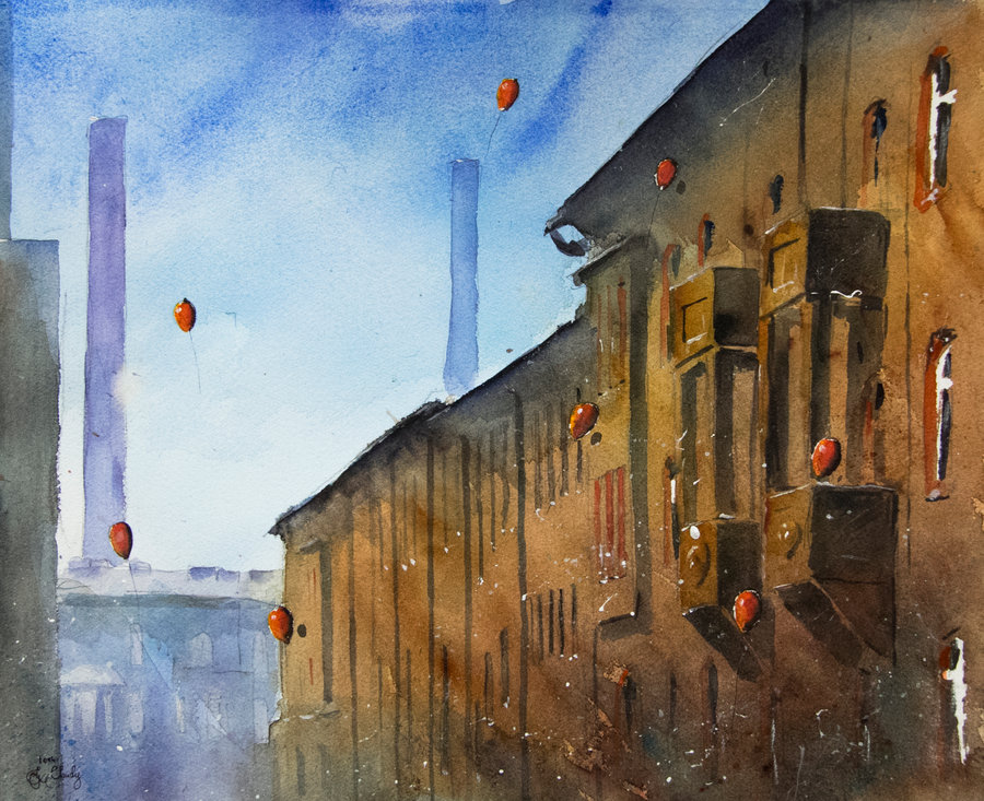 09-A-view-from-Rymarska-Street-Grzegorz-Chudy-sanderus-Dreams-Started-with-Watercolor-Paintings-www-designstack-co