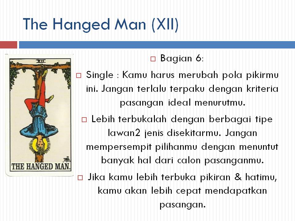 Priskha S Tarot Notes Arti Kartu Tarot Major Arcana The Hanged Man Xii Dalam Hal Cinta