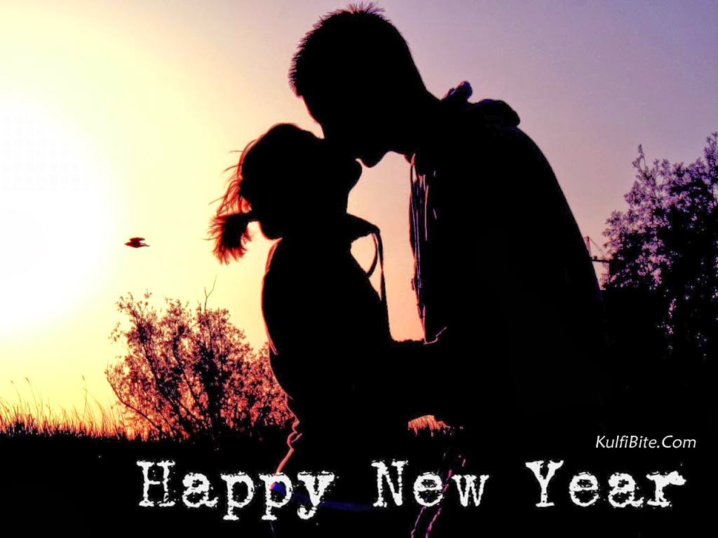 Happy New Year Cute Love, Hug, Kiss Wallpapers Wish Message Quotes