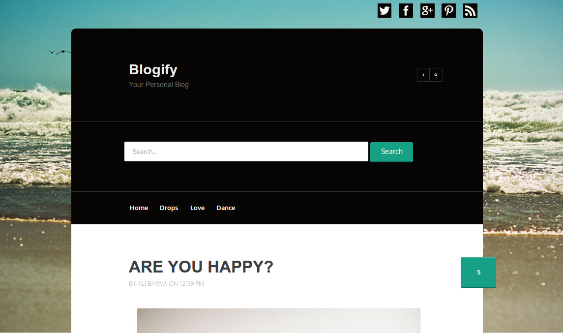 Blogify Responsive Blogger Template