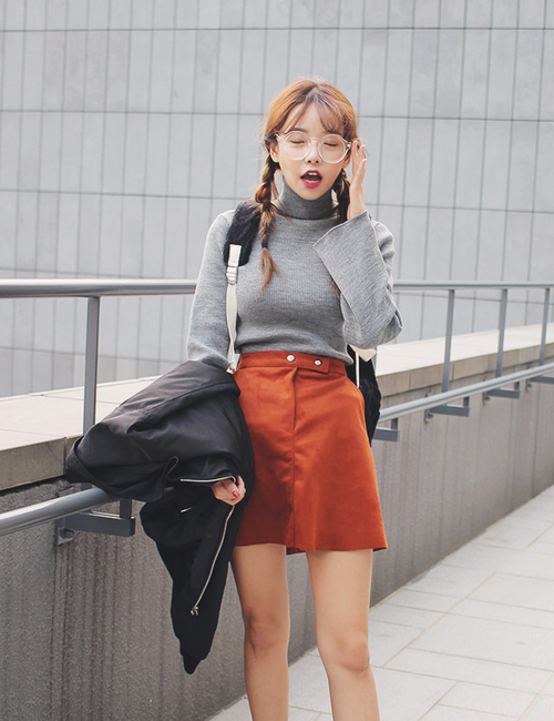 [Stylenanda] Tab Closed Mini A-Line Skirt | KSTYLICK - Latest Korean ...