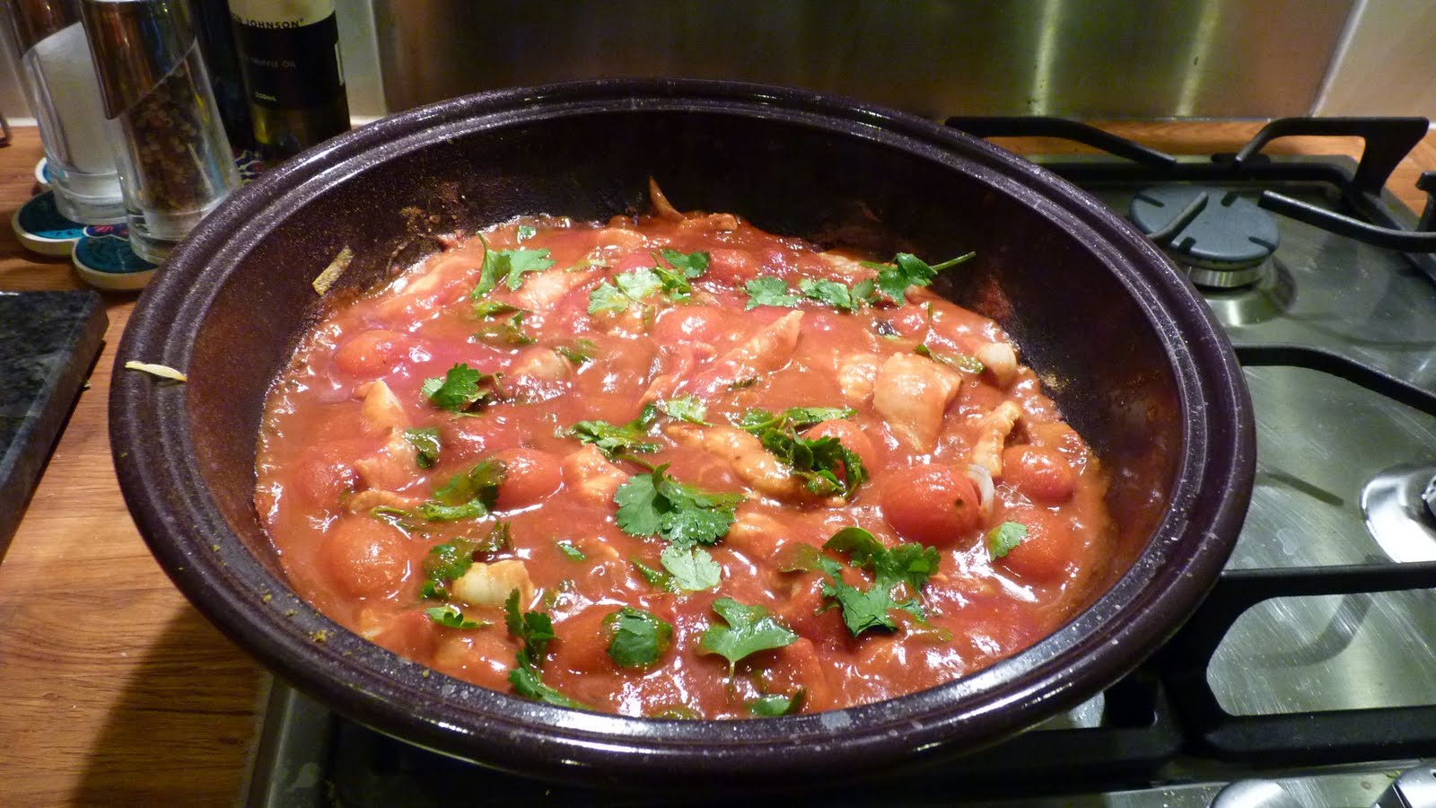 Tchotchkes etc. Moroccan Fish Tagine with Almond Couscous