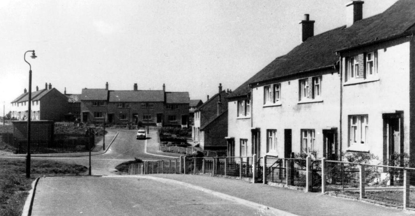 Tour Scotland Old Photograph Hope Road Kirkmuirhill Scotland