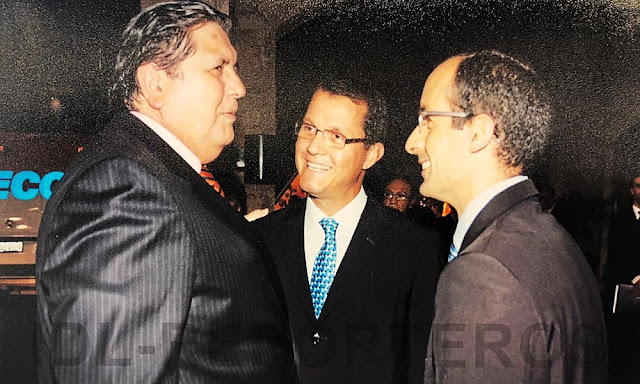 Alan García, Jorge Barata y Marcelo Odebrecht