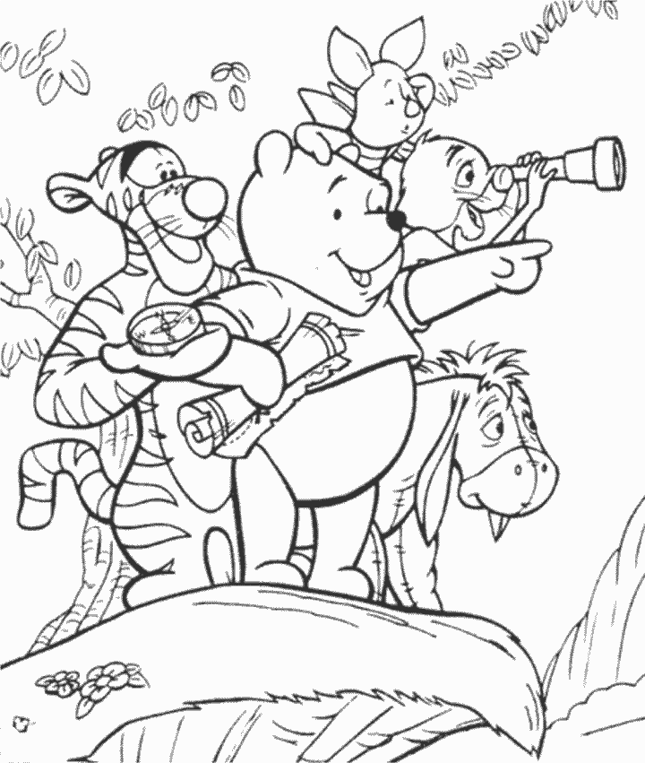 desenhos para colorir de winnie the pooh | desenhos para