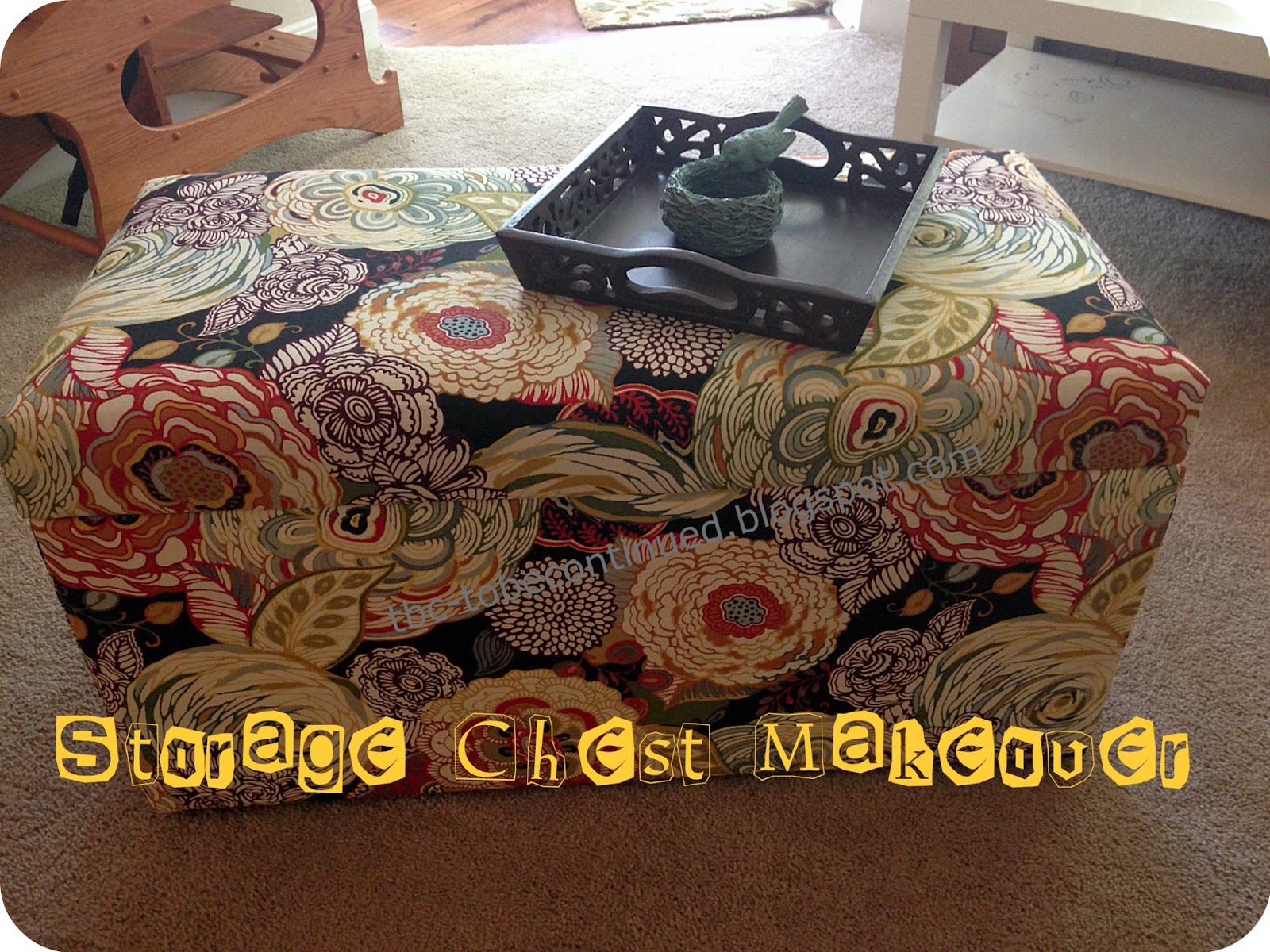 ToBeContinued How To Reupholster a Storage Chesta tutorial!