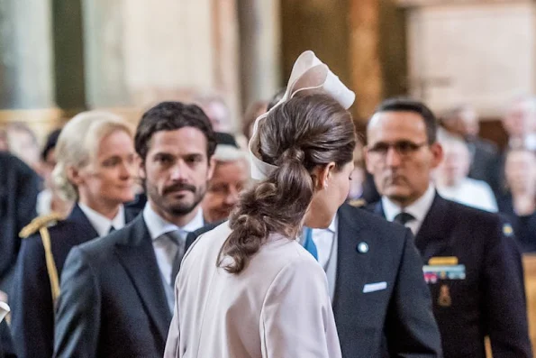 Crown Princess Victoria, Prince Daniel, Prince Carl Philip attended the "Te Deum" church service