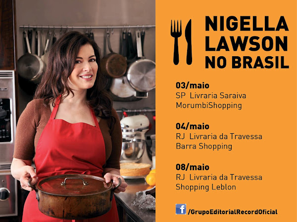Best Seller traz Nigella Lawson ao Brasil: Eventos em São Paulo e Rio de Janeiro