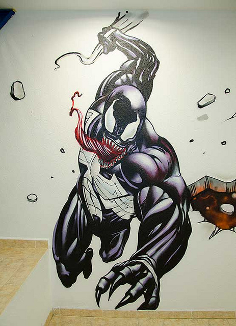 Marvel comics graffiti
