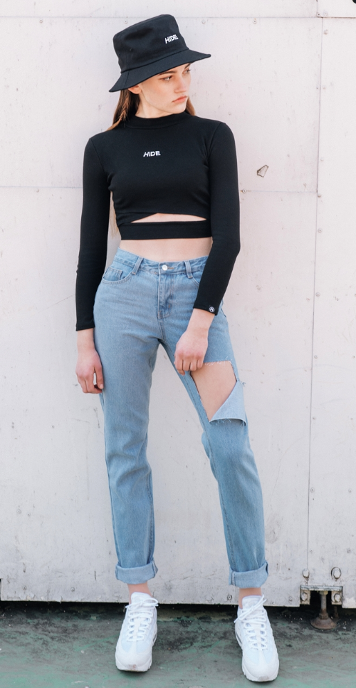 square cut jeans