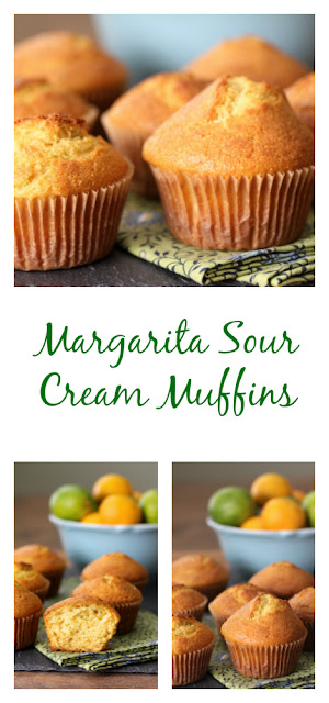 Margarita Sour Cream Muffins from Karen's Kitchen Stories