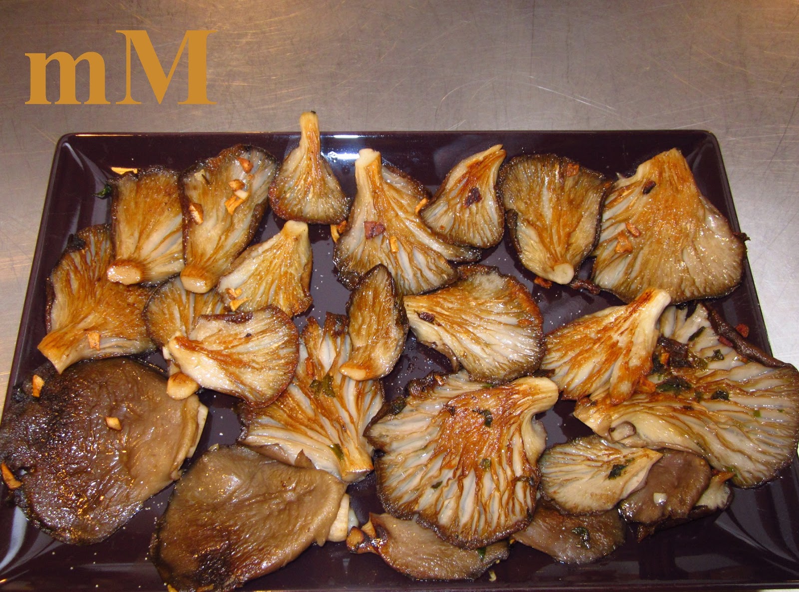 Menús de Marta Menú hojas. Setas a la plancha