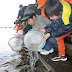サケの稚魚の放流祭