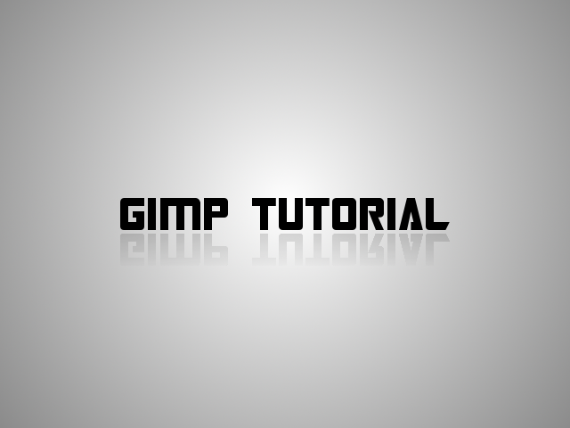 GIMP Tutorial | REFLECTION TEXT EFFECT ~ "K-sEm"