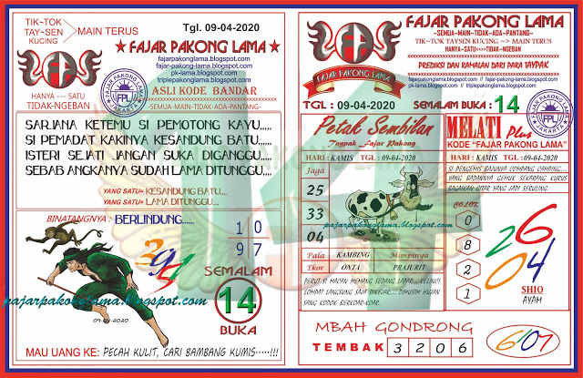 Fajar Pakong Lama Hk Kamis 09 April 2020 Archives Prediksi Togel Hari Ini Sgp Sd Hk Malam Ini Jitu Jp