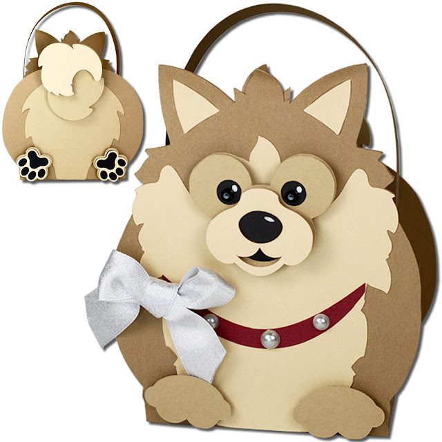JMRush Designs Pomeranian Dog Basket
