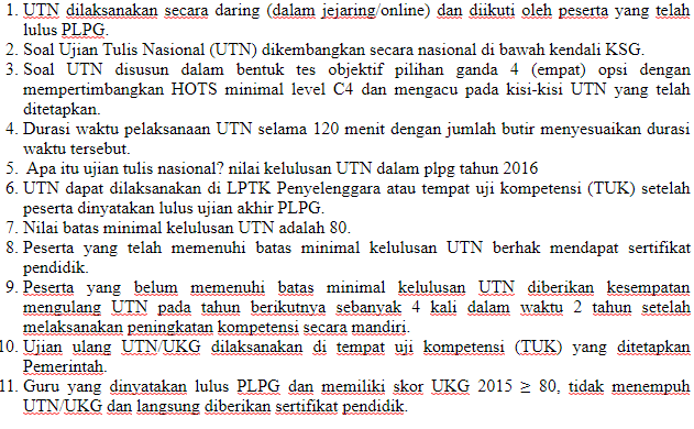 Contoh Soal Utn Plpg 2016