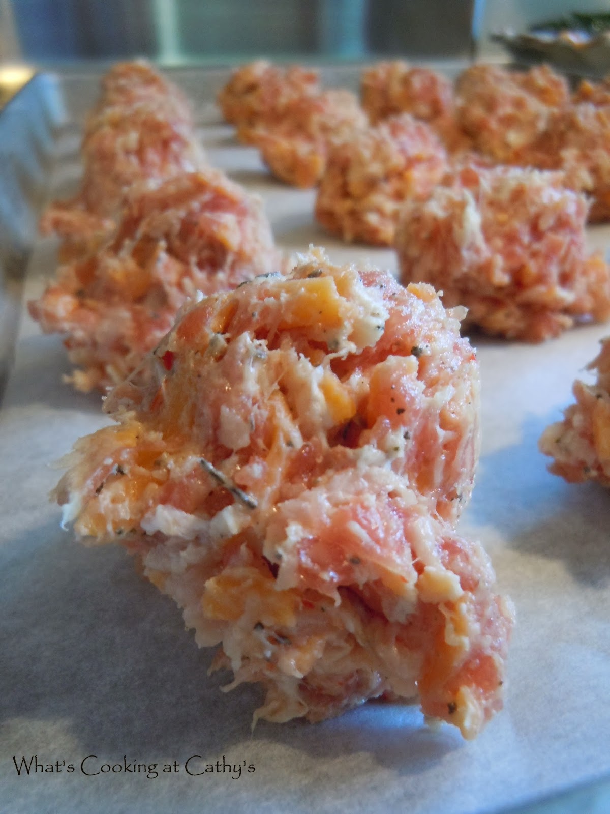 What's Cooking At Cathy's? Cheesy Sausage Balls