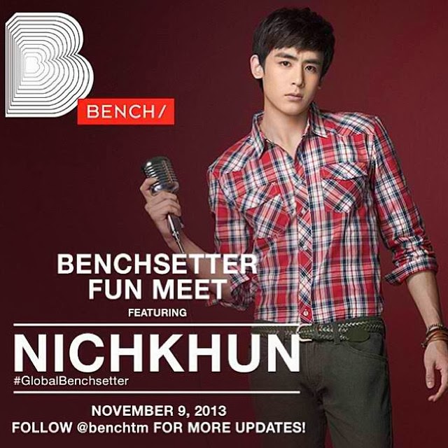 Bench Clothing is Bringing Nichkhun of 2PM to Manila this November
