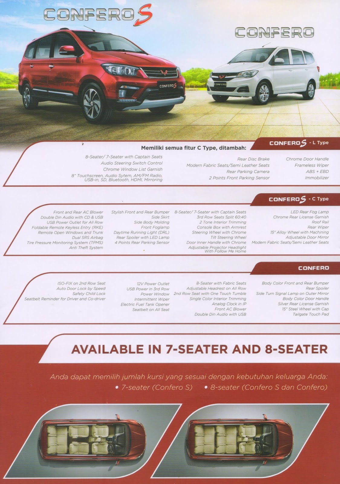 Brosur Wuling Confero Best Wuling