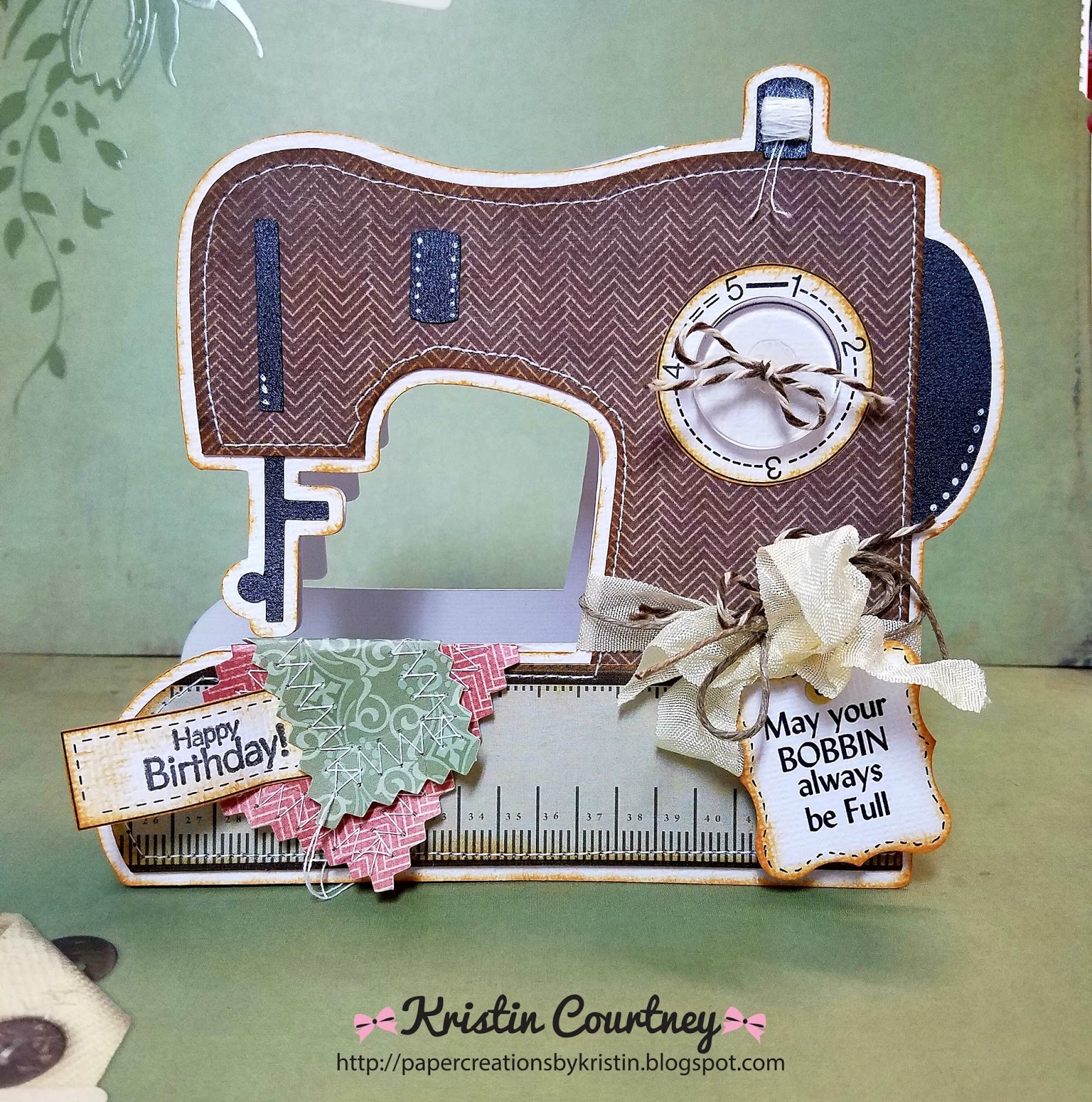 Paper Creations by Kristin Sewing Machine Card