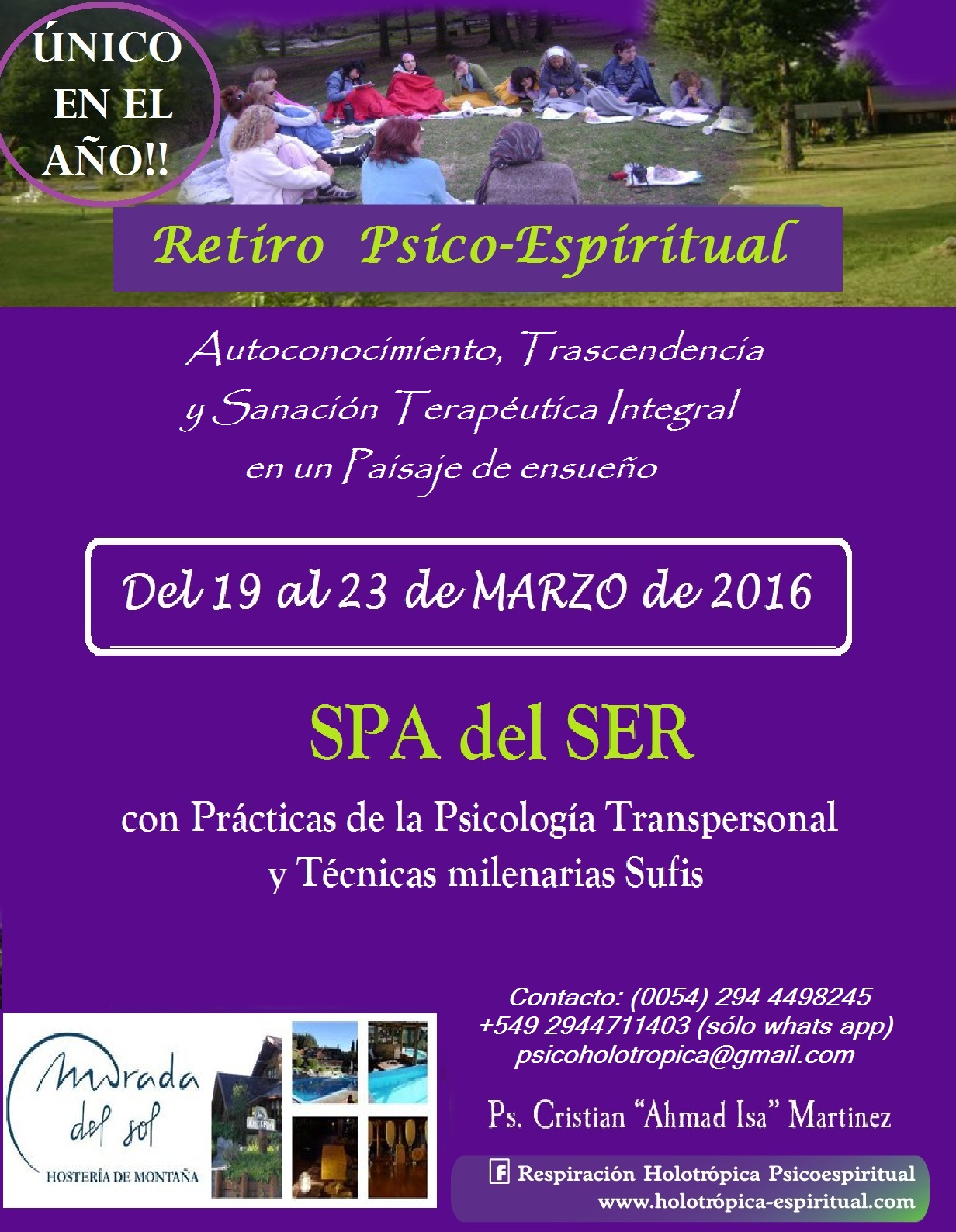 retiro psico espiritual en la patagonia noticias del bolson flyer retiro espiritual