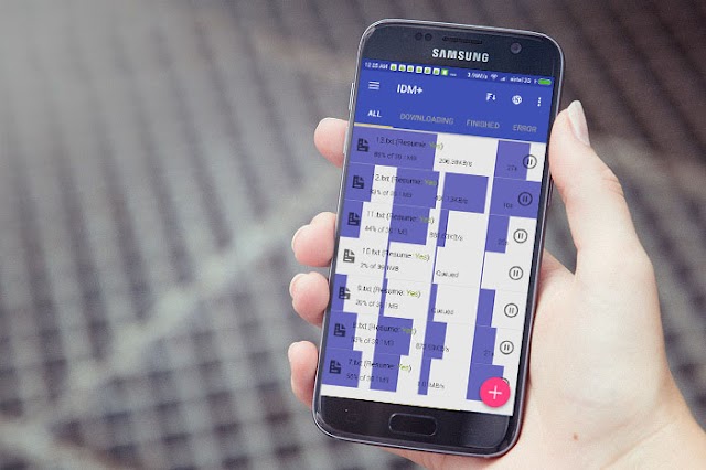تطبيق IDM PLUS : Fastest download manager لتحميل الملفات بشكل سريع جدا 