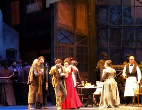 IN REVIEW: the cast of Opera Carolina's January 2020 production of Giacomo Puccini's LA BOHÈME [Photograph by Mitchell Kearney, © by Opera Carolina]
