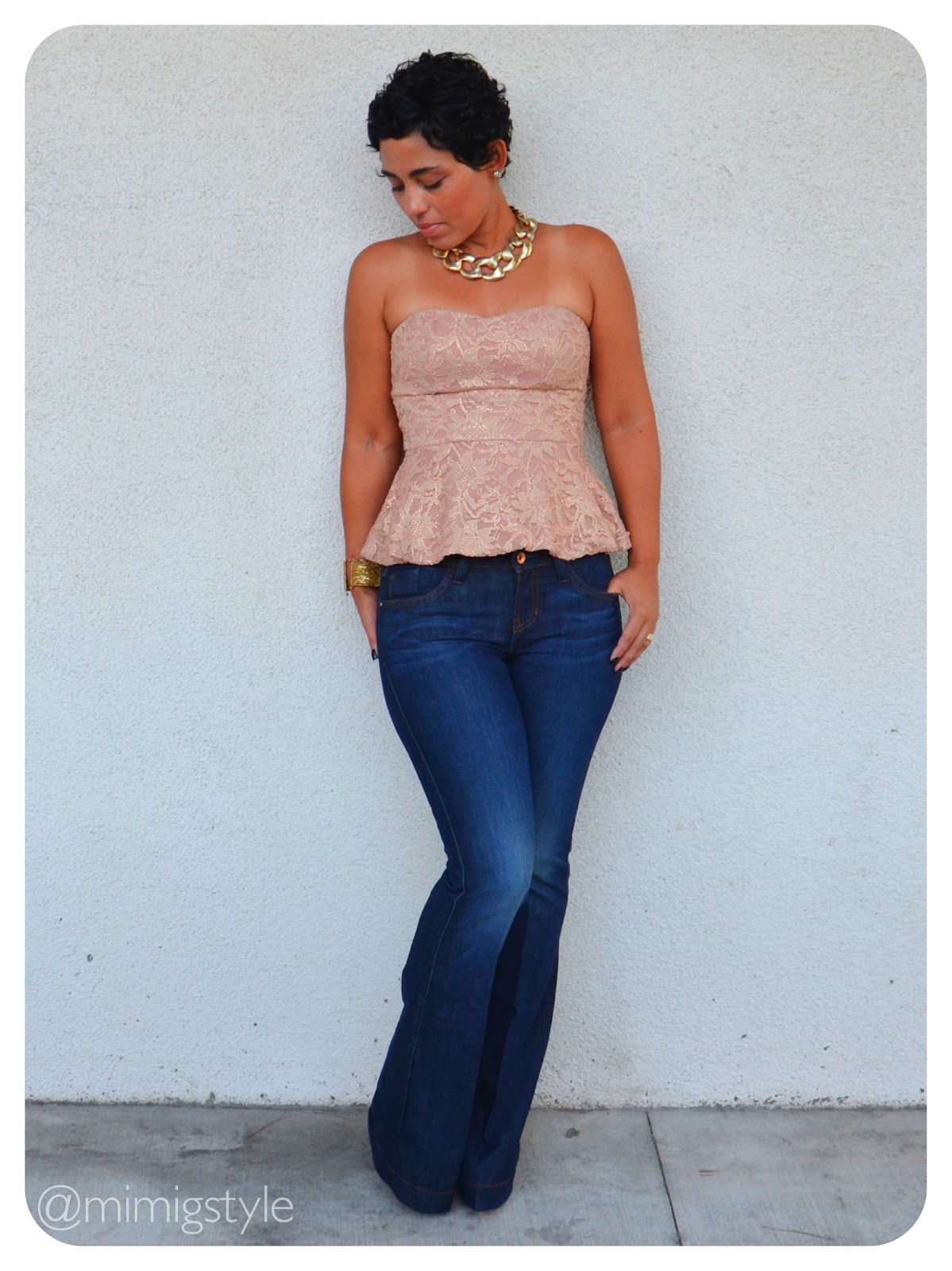 OOTD: Denim + Lace On Date Night |Fashion, Lifestyle, and DIY