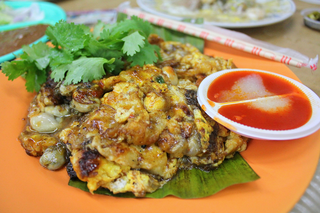 Penang Foods Fried Oyster omelette (Oh Chien)
